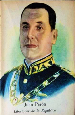 Juan Domingo Perón en Evita (libro de texto)
